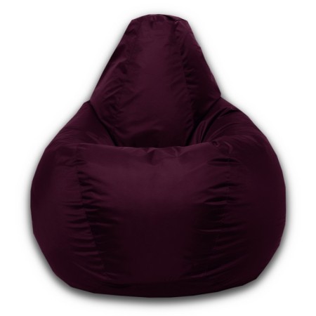 The hand-bag “pear” is positive, size m, diameter 70 cm, height 90 cm, oxford, burgundy color-1