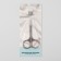 Scissors manicure, narrow, bent, 9.5 cm, silver color