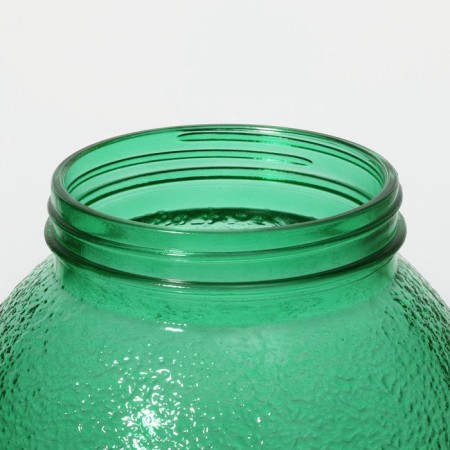 Dispenter for drinks Glass "Fresh", 4 l, 21 × 16 × 24 cm, green color-4