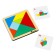 Puzzle "Tangram", 20 tasks, 7 parts, 10 bilateral cards
