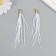Decor for creativity Pen "Brush Ostrus" set 2 pcs white 9x0.5 cm