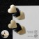 Earrings Metal "Trend" hearts, black-gold color