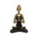 Figure "yoga lotus 2", 135 × 90 × 195 mm, gold / black color