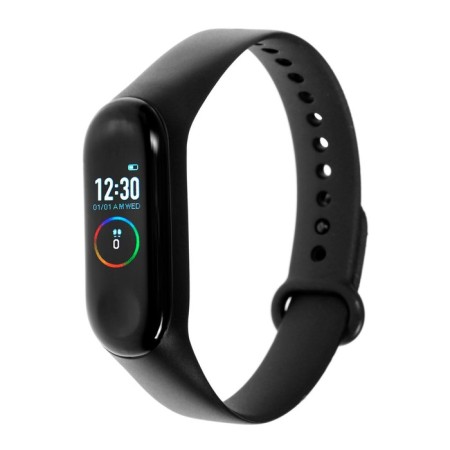 Fitness bracelet Luazon LF-05, 0.96 ", color display, pulsometer, alerts, Shagomer, black