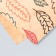 Scrapbooking paper bilateral "leaves and manuscript" density 180 g 30.5x32 cm