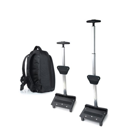 A backpack on a cart, synthetic fabric, 310x430x130 cm, black-3
