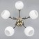 Aurelia chandelier 5x60W E27 Antique bronze 60x60x30cm.