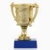 Cup 058, award figure, gold, plastic stand, 12.2 x 10.3 x 6.5 cm.