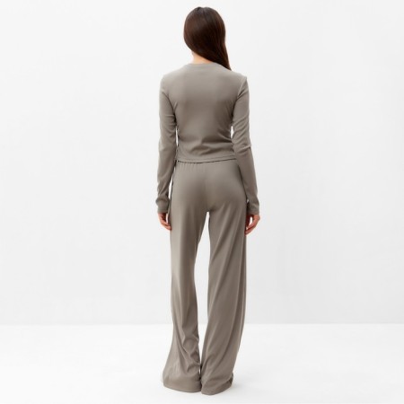Female set (pants, jumper) mist, size 42, color gray color-5