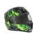 The helmet integral with two visors, size M (57-58), BLD-M67E model, black and green