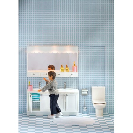 Furniture for the puppet house Smoland "bathroom", with two shells-1