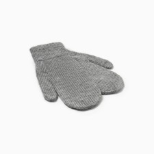 Baby mittens minku, gray color, 18 cm