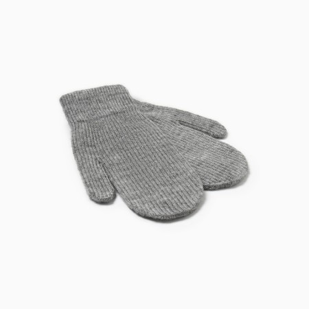 Baby mittens minku, gray color, 18 cm