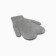 Baby mittens minku, gray color, 18 cm