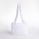Bag Cross-Bodi with a zipper, white color
