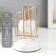 Summary Metal for 1 candle "White marble with golden cracks. Stairs" 23x13x13 cm