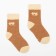 Baby socks with camel wool, nut color, rr 22 (10-12 years)