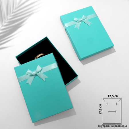 Gift box for the set "Classic", 13 × 18, Tiffany color