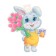 Poster to the cut "Bunny with flowers" bell, 23 x 22 cm