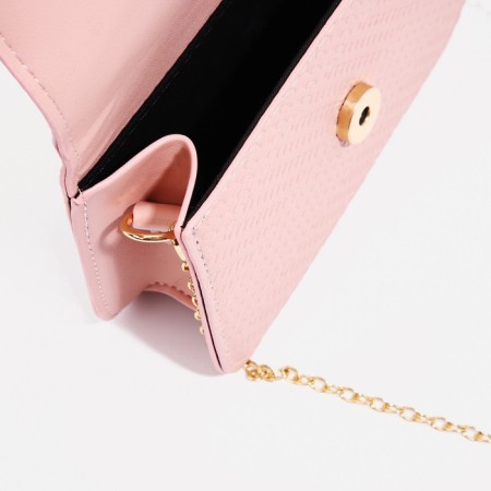 Baby bag on magnet, long chain, pink color-2