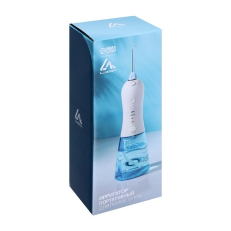 Irrigator for the oral cavity Luazon LIR-03, portable, 300 ml, 4 modes, 2 nozzles, from USB-12