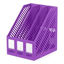 Paper tray is vertical 3-section, assembly Erich Krause Classic, Vivid, purple