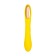 Eromantica Mia Vacuum-wave stimulator with vibration and tongues, 22 cm, silicone, yellow color