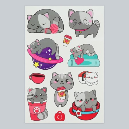 Tattoo on the body "kittens", 14 x 21 cm-2