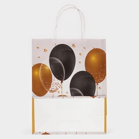 Kraft, white, "holiday balls" 27 x 21 x 11 cm-2