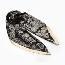 Women's scarf minku 70*70 cm, black