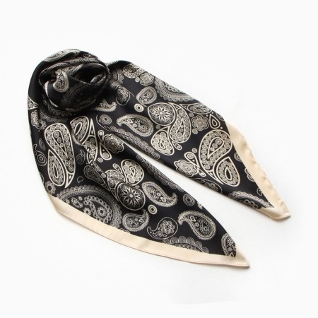 Women's scarf minku 70*70 cm, black