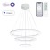 Suspended lamp Citilux "Electron" CL710A104S, 65x65x40 cm, 1x104W, LED, white color