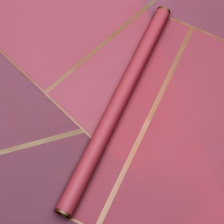 Flower film "Golden strip", dark powder, 57cm x 10m