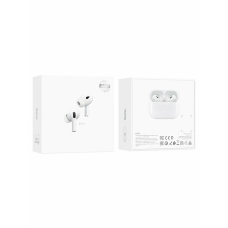 Hoco EW51, TWS headphones, wireless, vacuum, noise reduction, BT 5.3, 30/300 mAh, white-8