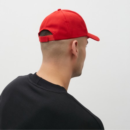 Monophone baseball cap, size 58, red color-3