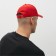 Monophone baseball cap, size 58, red color