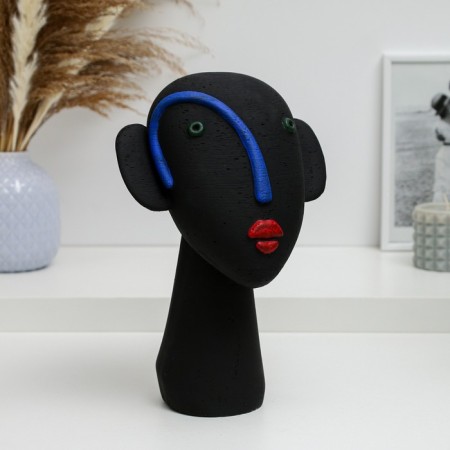 Figure "Helvetia" Black with blue, 26cm