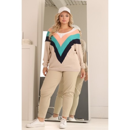 Female pool Wisell, size 62, beige color-7