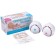 A ball for a gender party, a set of 2 pcs., With pink and blue paint