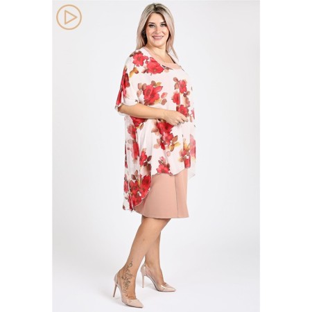 Women's dress, size 62, milk color-2