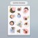 Stickers Paper "Geometry" set 2 sheets 20x15 cm