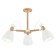 Ceiling EVOLUCE lamp. Sle103802-03. Balcamo. 3x60 watts, E27, 59x59x45 cm, color light wood, white