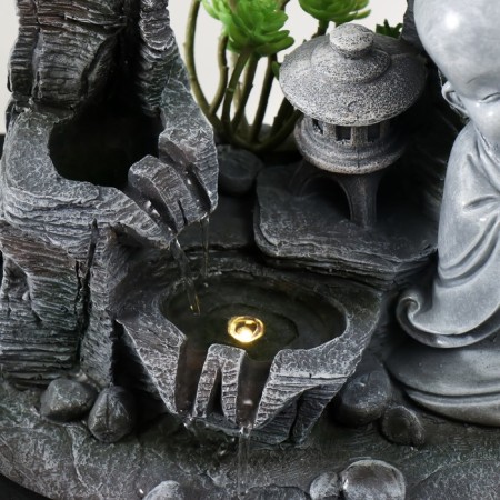 The desktop fountain from the network, the backlight "Little Hoste in the Stone City" 29x21x27 cm-4