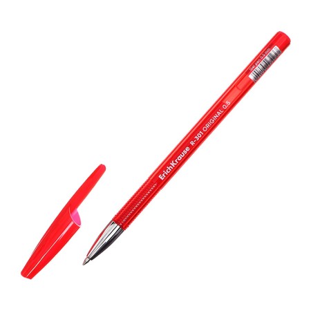 Gel pen Erichkrause R-301 Original Gel, red ink, node 0.5 mm, letter line 600 meters-7