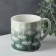 Ceramic Forest mug, 350 ml, white color