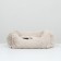 Stear with a pillow, fur, satin, perioteum, 45 x 45 x 15 cm, beige