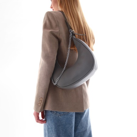 Bag Women's Sobo on the zipper Textura, average size, color gray-11