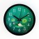 Wall clock "cat on a jug", D-20 cm, smooth move