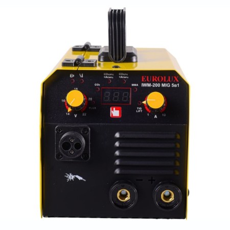 Welding semiautomatic device EuroLux iWM-200 MIG 5V1, 200 A, 4.8 kW, 140-270 V, IP21S-2