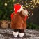 Santa Claus "in red sheepskin coat, with a flashlight" moves, shoes glow, 17x35 cm